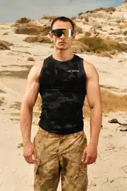 Basalt Washed Ribbed Tank 1
