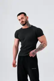 Ribbed Muscle-Fit T-Shirt 2