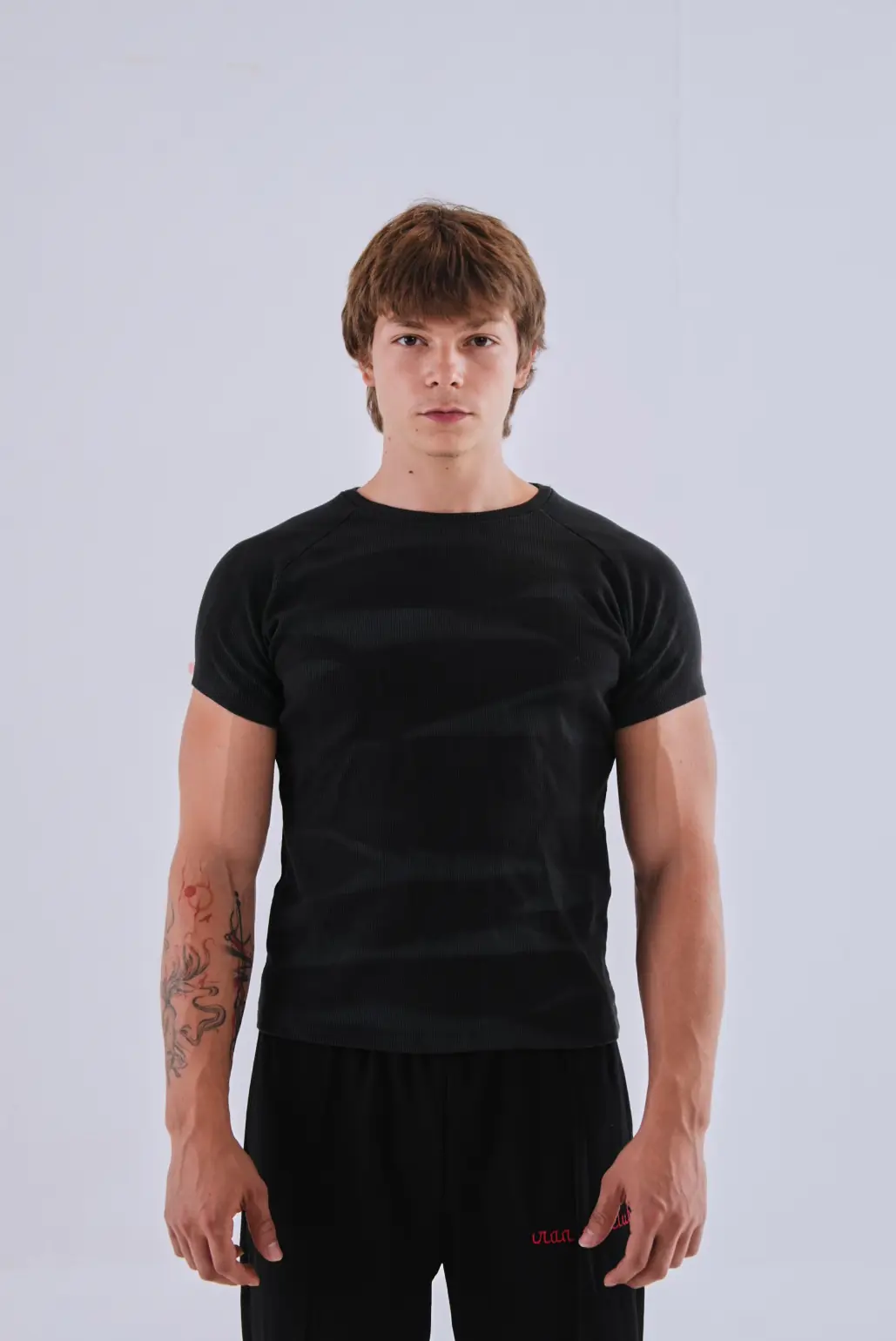 Anthracite Washed Muscle-Fit