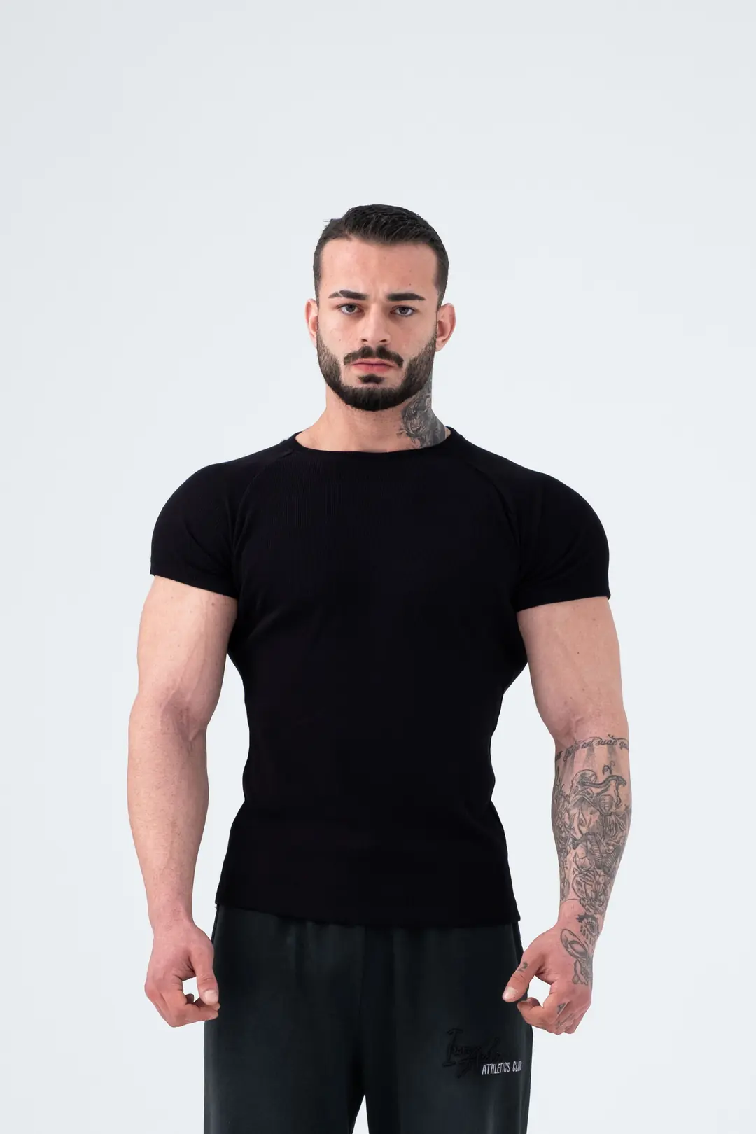 Ribbed Muscle-Fit T-Shirt