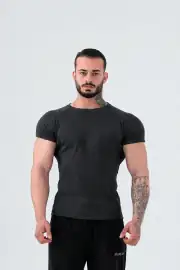 Ribbed Muscle-Fit T-Shirt 1
