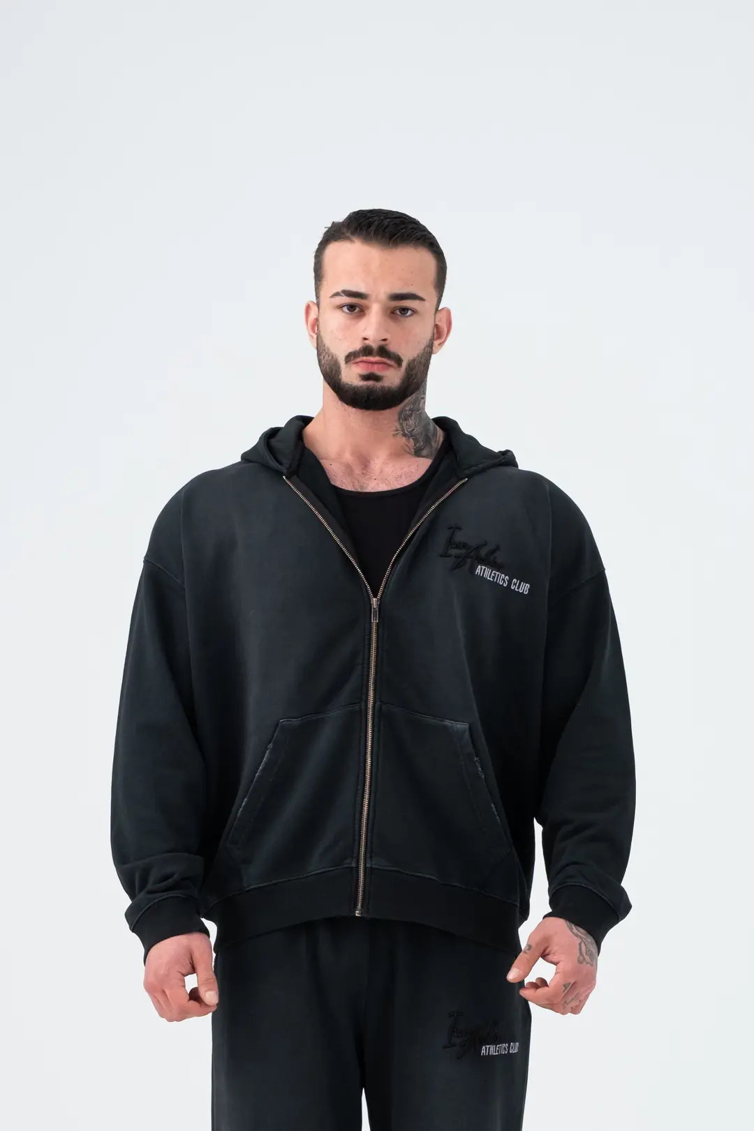 Sprayed Zip Hoodie