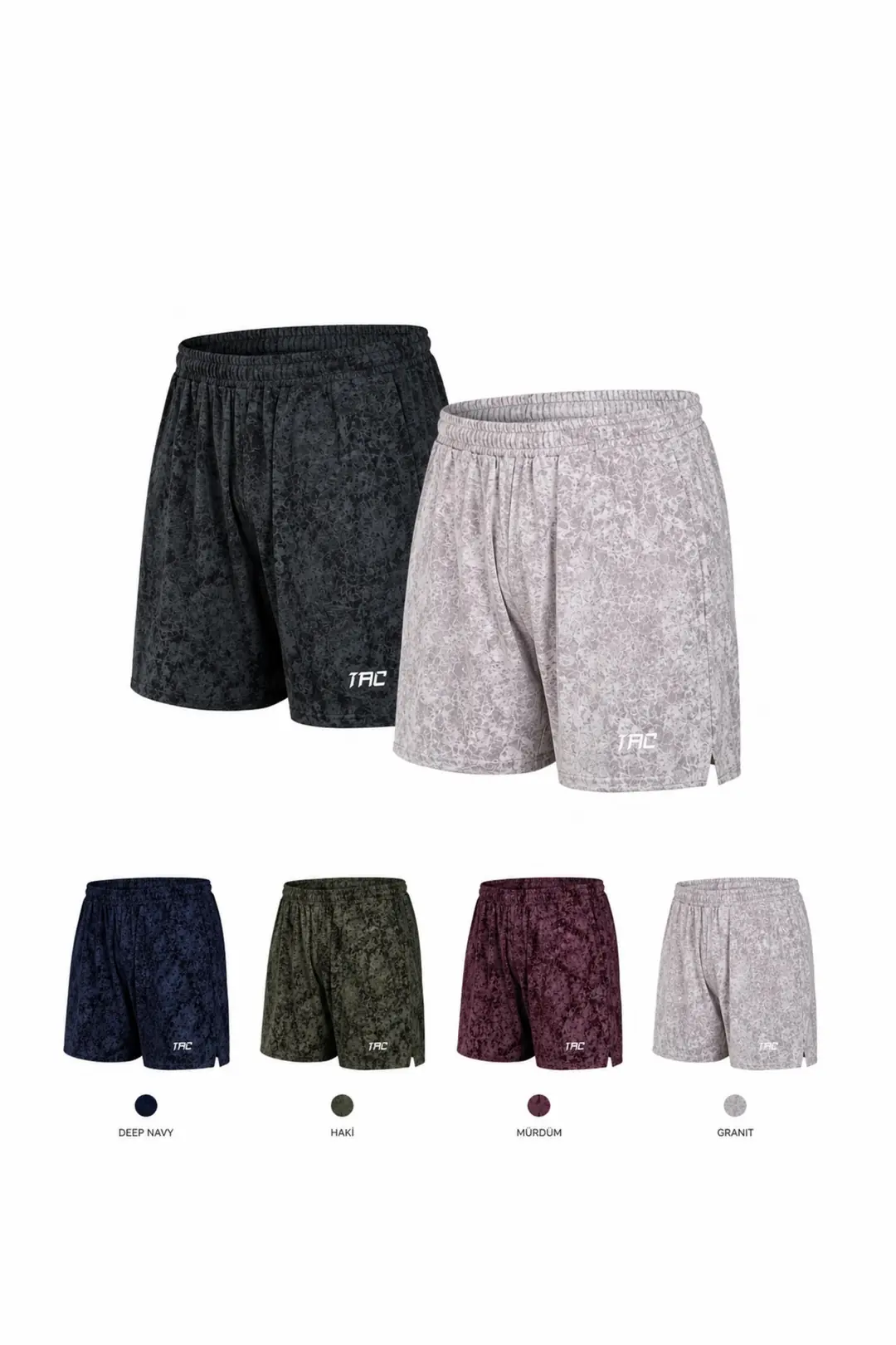 2-Pack Marble-Cut Short