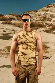 CALICHE Washed Ribbed Tank 1